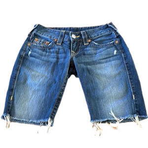 TRUE Religion cutoff jeans, size 25